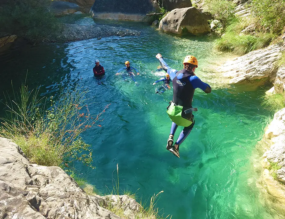 Canyoning Barbaira in Italy and south of France - Les Geckos