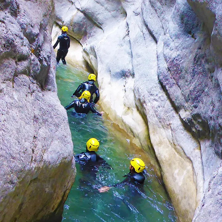 Canyoning Cramassouri in the Tinée Valley - Les Geckos
