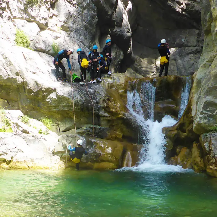 Canyoning Cramassouri in the Tinée Valley - Les Geckos