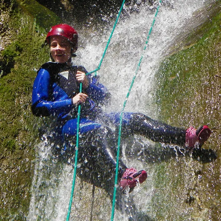 Canyoning Cuébris in the Esteron Valley in the French Riviera - Les Geckos