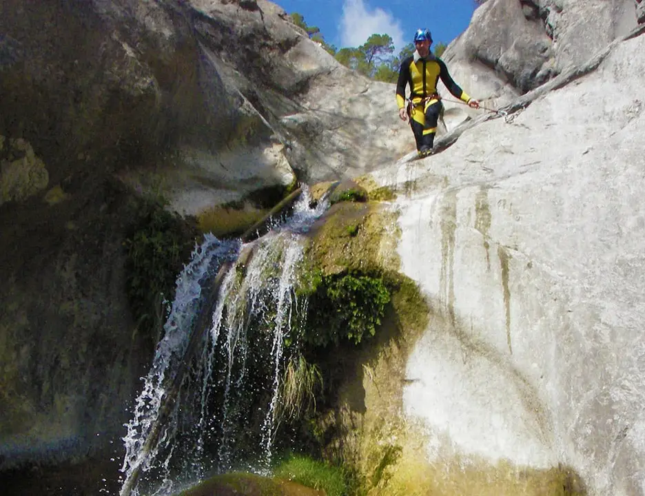 Canyoning Cuébris in the Esteron Valley in the French Riviera - Les Geckos