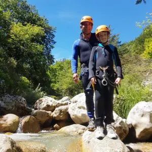 VIP's in canyoning on the French Riviera, Gorges du Loup - Les Geckos