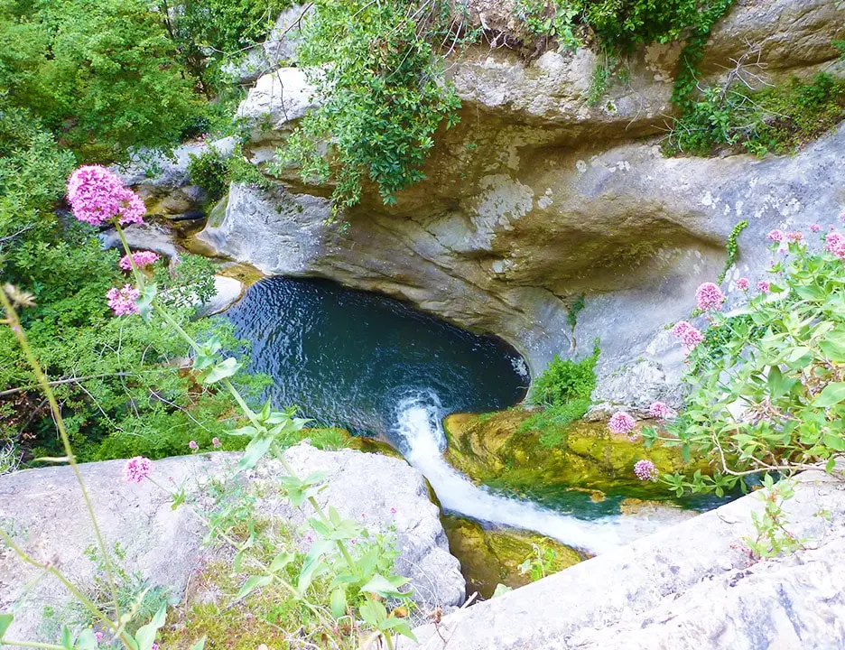 Blue water in the Gorges du Loup canyon - Best summer activity - Les Geckos